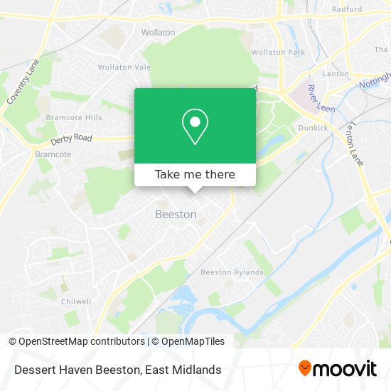 Dessert Haven Beeston map