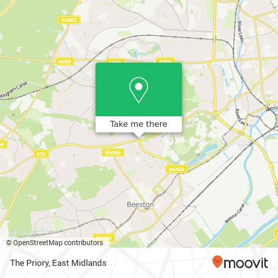 The Priory, Wollaton Vale Wollaton Nottingham NG9 2 map