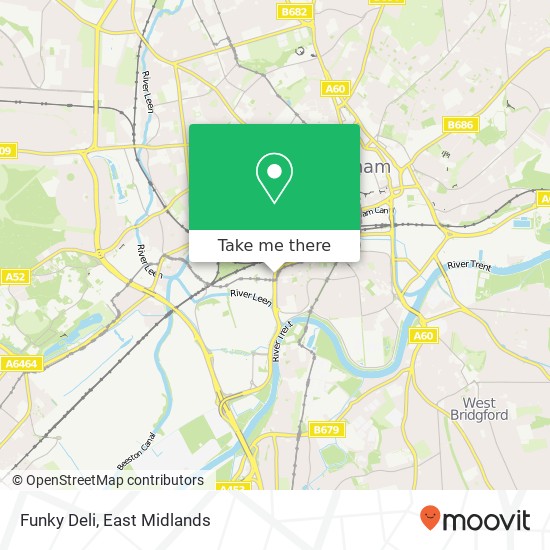 Funky Deli, Queens Drive Nottingham Nottingham NG2 1 map