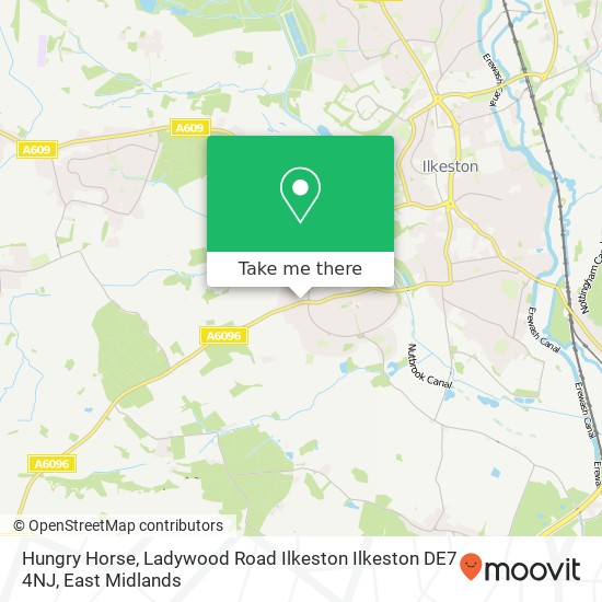 Hungry Horse, Ladywood Road Ilkeston Ilkeston DE7 4NJ map