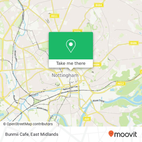 Bunmii Cafe, George Street Nottingham Nottingham NG1 3 map