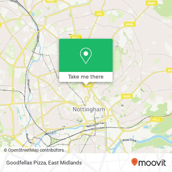 Goodfellas Pizza, 121 Mansfield Road Nottingham Nottingham NG1 3FQ map