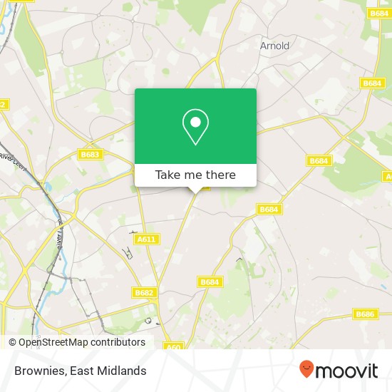 Brownies, 676 Mansfield Road Sherwood Nottingham NG5 2 map