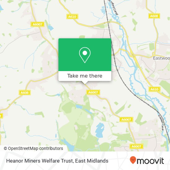 Heanor Miners Welfare Trust map