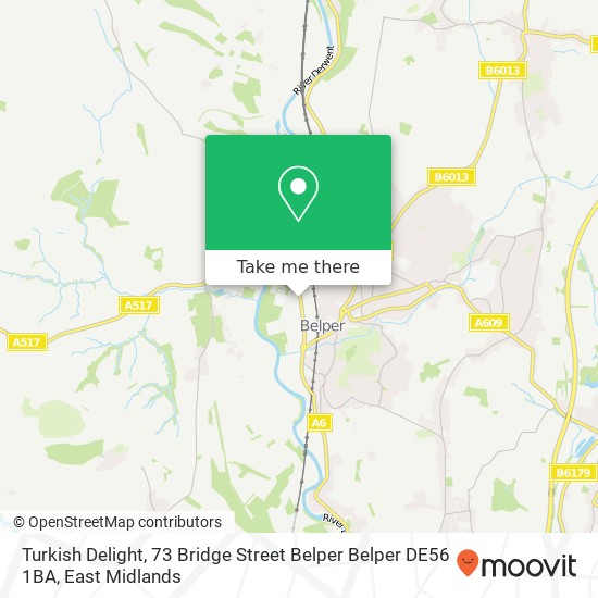 Turkish Delight, 73 Bridge Street Belper Belper DE56 1BA map