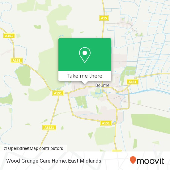 Wood Grange Care Home map