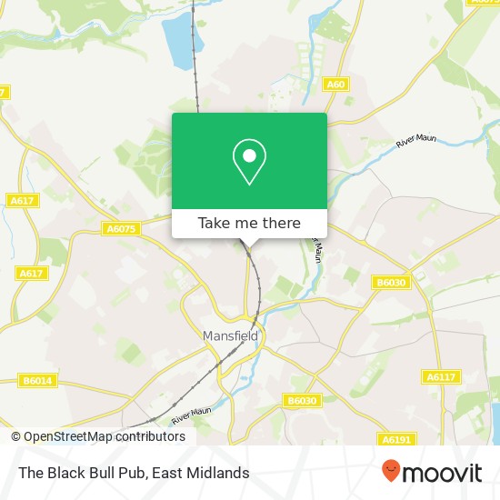 The Black Bull Pub map