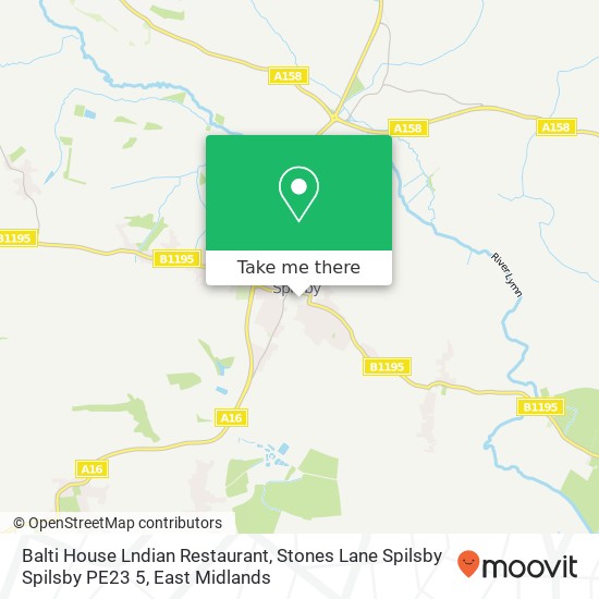 Balti House Lndian Restaurant, Stones Lane Spilsby Spilsby PE23 5 map