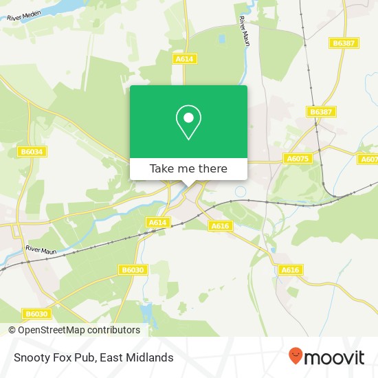 Snooty Fox Pub map