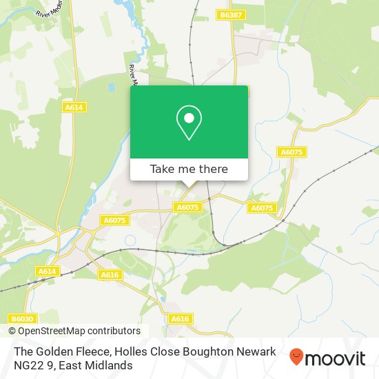 The Golden Fleece, Holles Close Boughton Newark NG22 9 map