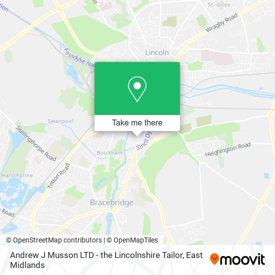 Andrew J Musson LTD - the Lincolnshire Tailor map