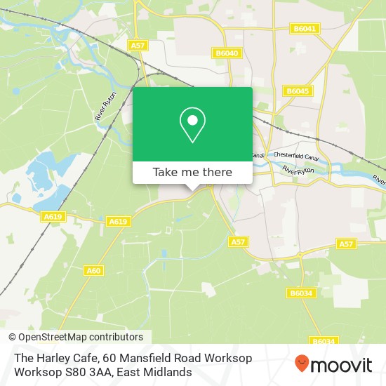 The Harley Cafe, 60 Mansfield Road Worksop Worksop S80 3AA map