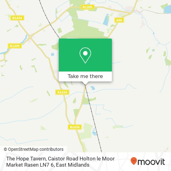 The Hope Tavern, Caistor Road Holton le Moor Market Rasen LN7 6 map