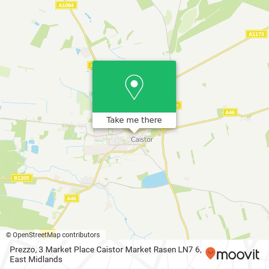 Prezzo, 3 Market Place Caistor Market Rasen LN7 6 map