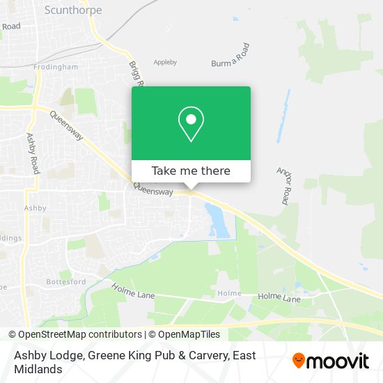 Ashby Lodge, Greene King Pub & Carvery map