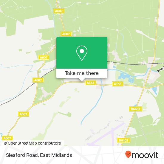 Sleaford Road map