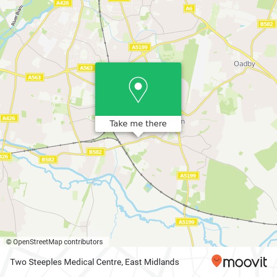 Two Steeples Medical Centre map