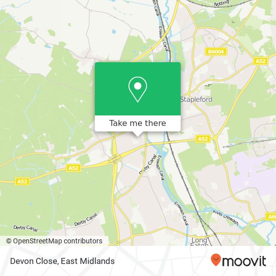 Devon Close map