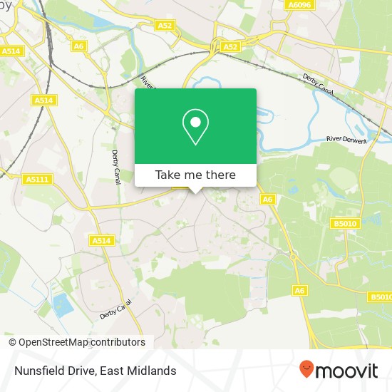 Nunsfield Drive map