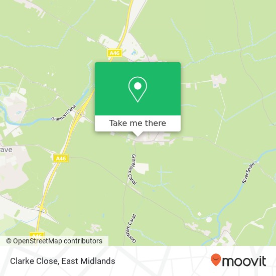 Clarke Close map