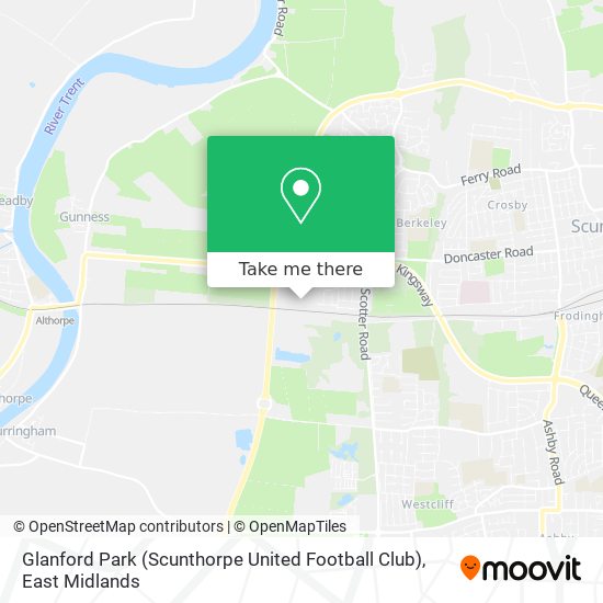 Glanford Park (Scunthorpe United Football Club) map