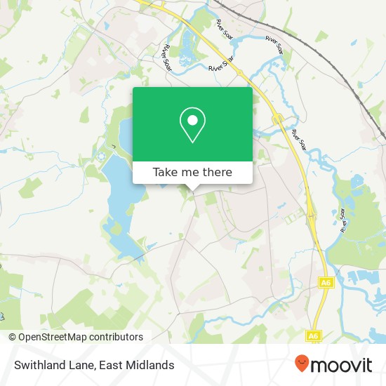 Swithland Lane map