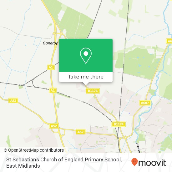 St Sebastian's Church of England Primary School map