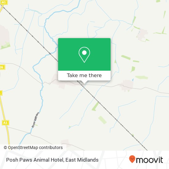 Posh Paws Animal Hotel map