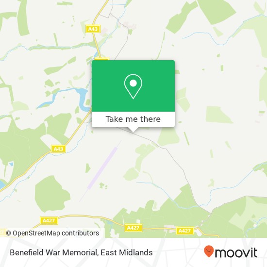Benefield War Memorial map