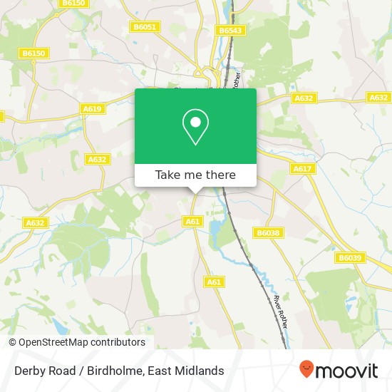 Derby Road / Birdholme map