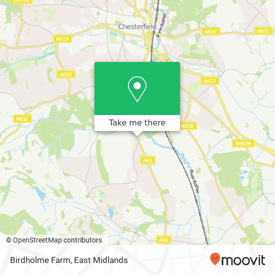 Birdholme Farm map