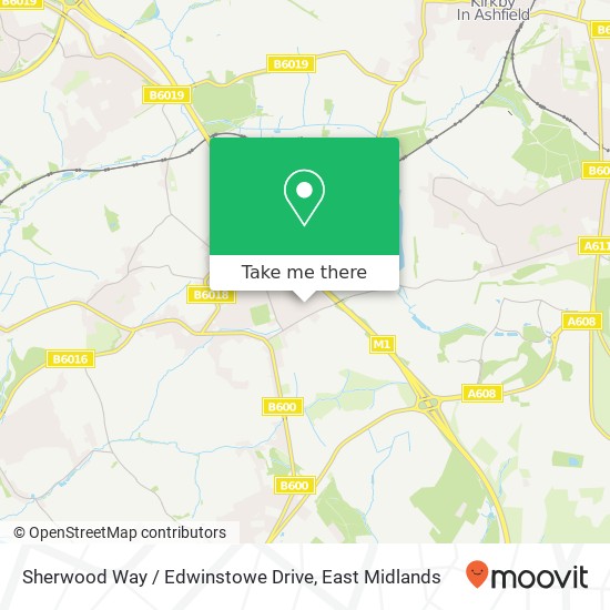 Sherwood Way / Edwinstowe Drive map