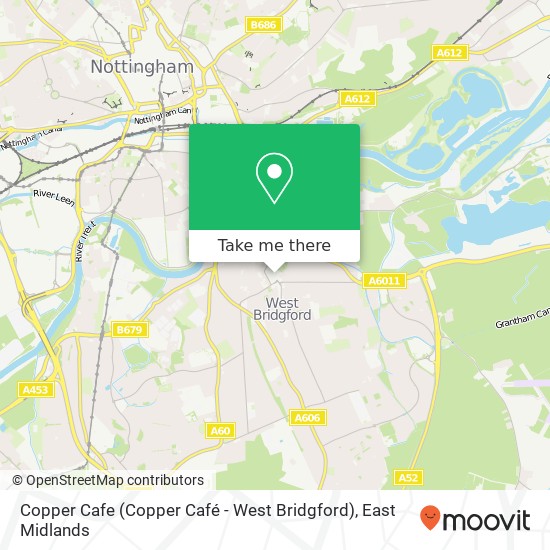 Copper Cafe (Copper Café - West Bridgford) map