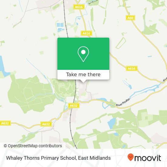 Whaley Thorns Primary School map