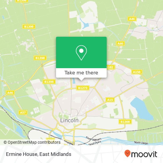 Ermine House map