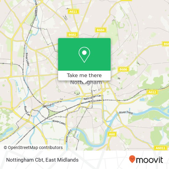 Nottingham Cbt map