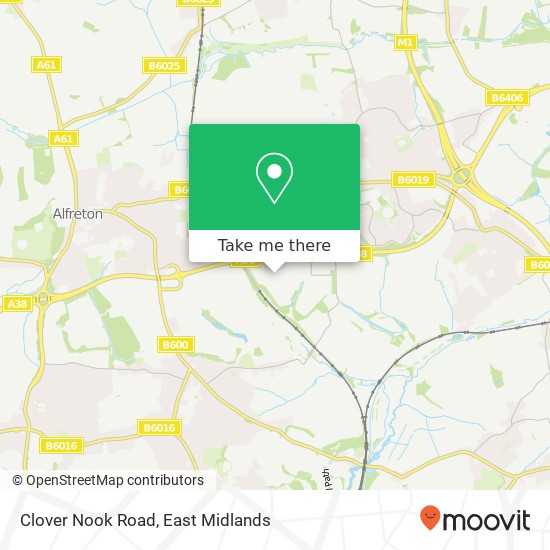 Clover Nook Road map