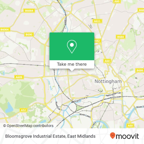 Bloomsgrove Industrial Estate map