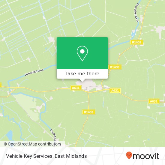 Vehicle Key Services map