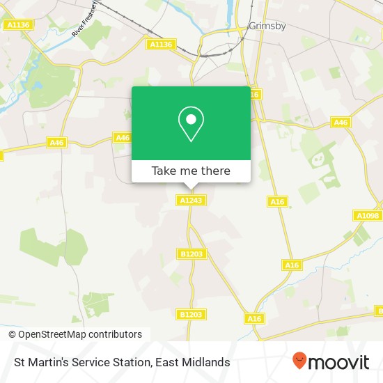 St Martin's Service Station map