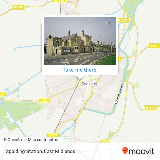 Spalding Station map