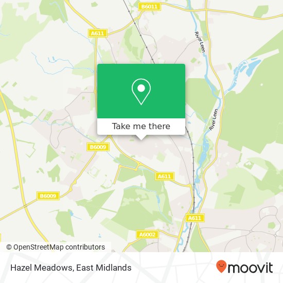 Hazel Meadows map