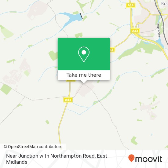 Near Junction with Northampton Road map