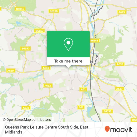 Queens Park Leisure Centre South Side map