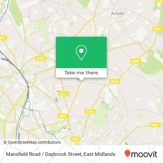 Mansfield Road / Daybrook Street map