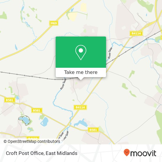 Croft Post Office map