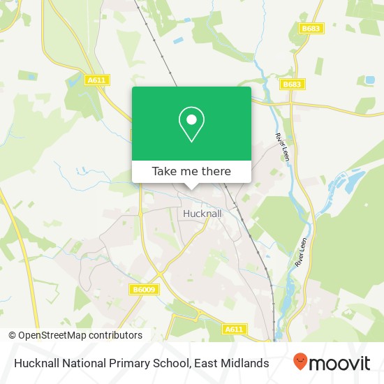 Hucknall National Primary School map