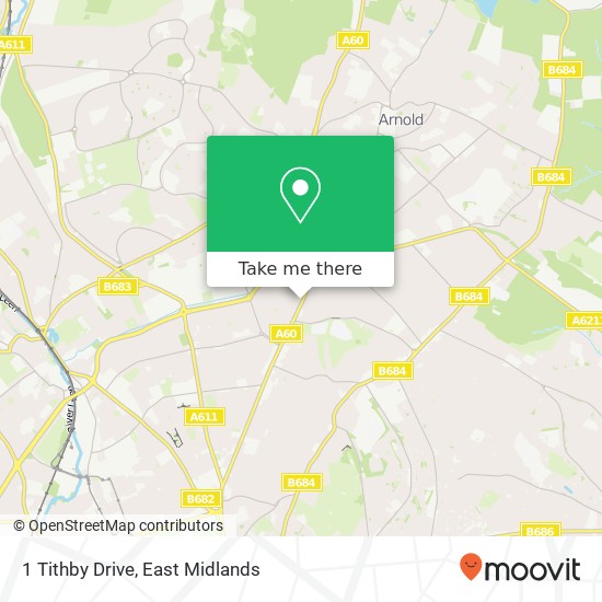 1 Tithby Drive map