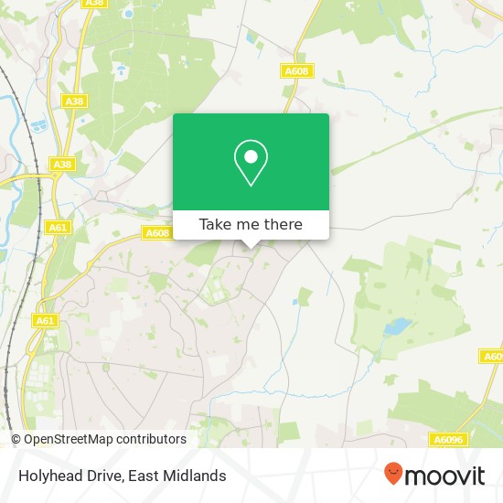 Holyhead Drive map