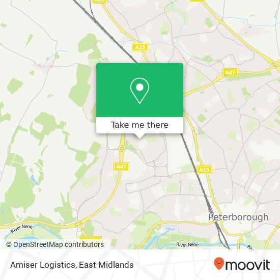 Amiser Logistics map